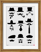 Framed Hats and Mustaches 1