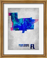 Framed Miami Shores Florida