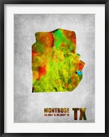 Framed Montrose Texas