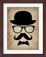 Framed Hat Glasses and Mustache 1