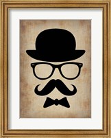 Framed Hat Glasses and Mustache 1