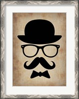 Framed Hat Glasses and Mustache 1