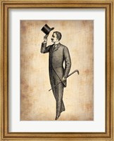 Framed Vintage Victorian Man