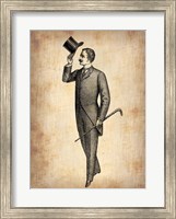 Framed Vintage Victorian Man