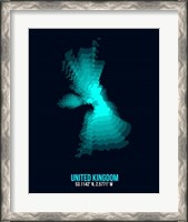 Framed United Kingdom Radiant Map 2