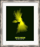 Framed United Kingdom Radiant Map 3