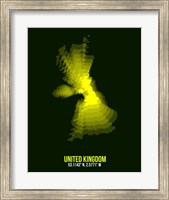 Framed United Kingdom Radiant Map 3