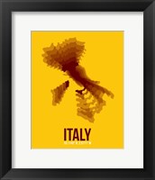 Framed Italy Radiant Map 3