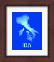 Framed Italy Radiant Map 4