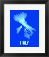 Framed Italy Radiant Map 4