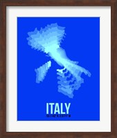 Framed Italy Radiant Map 4