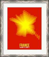 Framed France Radiant Map 1