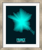 Framed France Radiant Map 2