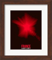 Framed France Radiant Map 4
