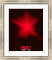 Framed France Radiant Map 4