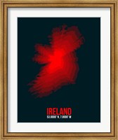 Framed Ireland Radiant Map 1