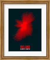 Framed Ireland Radiant Map 1