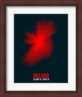 Framed Ireland Radiant Map 1