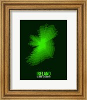 Framed Ireland Radiant Map 2