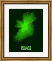 Framed Ireland Radiant Map 2