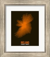 Framed Ireland Radiant Map 3