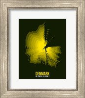 Framed Denmark Radiant Map 1
