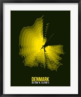 Framed Denmark Radiant Map 1