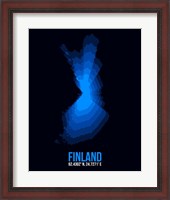 Framed Finland Radiant Map 1