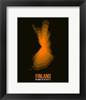 Framed Finland Radiant Map 2