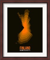 Framed Finland Radiant Map 2