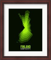 Framed Finland Radiant Map 3