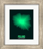 Framed Poland Radiant Map 1