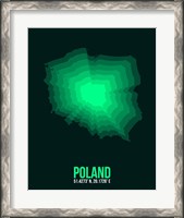 Framed Poland Radiant Map 1