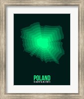 Framed Poland Radiant Map 1