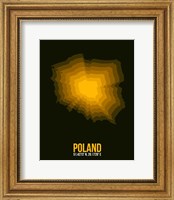 Framed Poland Radiant Map 2
