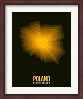 Framed Poland Radiant Map 2