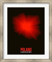 Framed Poland Radiant Map 3