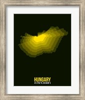 Framed Hungary Radiant Map 2