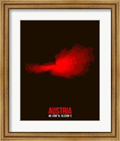 Framed Austria Radiant Map 1