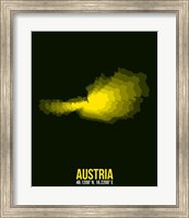 Framed Austria Radiant Map 2