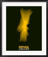 Framed Portugal Radiant Map 3