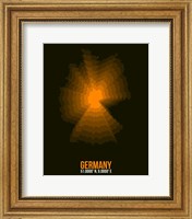 Framed Germany Radiant Map 1