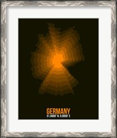 Framed Germany Radiant Map 1