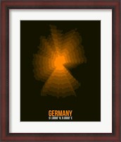 Framed Germany Radiant Map 1