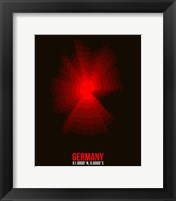 Framed Germany Radiant Map 3
