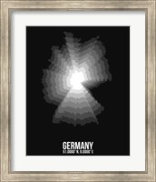 Framed Germany Radiant Map 4