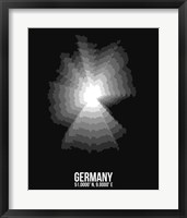 Framed Germany Radiant Map 4