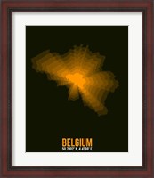 Framed Belgium Radiant Map 2