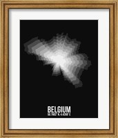 Framed Belgium Radiant Map 3