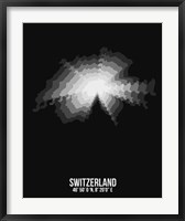 Framed Switzerland Radiant Map 4